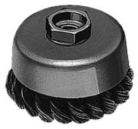 MILWAUKEE ELECTRIC TOOLS Knot Wire Cup Brushes, Arbor Hole Brush, 4 in, 5/8 in - 11, 7,000 rpm