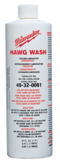 MILWAUKEE ELECTRIC TOOLS Hawg Wash Cutting Fluids, 16 oz