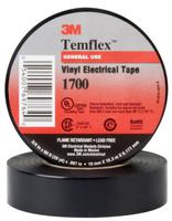 3M ELECTRICAL Temflex Vinyl Electrical Tapes 1700, 60 ft x 3/4 in, Black