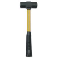 NUPLA Blacksmith's Double-Face Steel-Head Sledge Hammer, 2 lb, 14 in SG Grip Handle