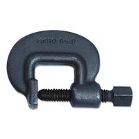 Extra Heavy Service Standard Screw C-Clamps, Square Head, 5/8 in Throat Depth