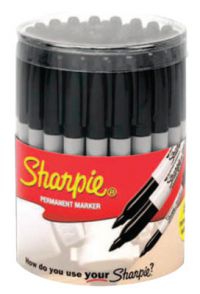 36-Piece Sharpie Canisters, Black, 36 Bulk per canister