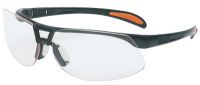 HONEYWELL UVEX Prote©ge© Eyewear, Clear Lens, Polycarbonate, HC, Metallic Black Frame, Nylon