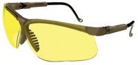 Uvex by Honeywell Genesis Eyewear Uvex, Diopter Polycarbonate Ultra-dura Amber Lens Brown-Earth Frame Temple