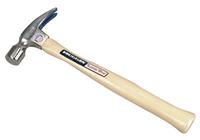 VAUGHAN Little Pro Rip Hammer, Forged Steel, Straight White Hickory Handle, 11 in, 1 lb