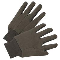 PIP Jersey Gloves, Ladies' Large, Brown, Cotton