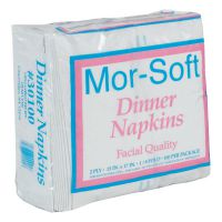 Dinner Napkins, 2-Ply, 15 x 17, White, 100/Pack