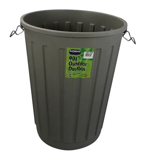 Addis 90 Litre Round Bin Base Grey Ref B766Gry