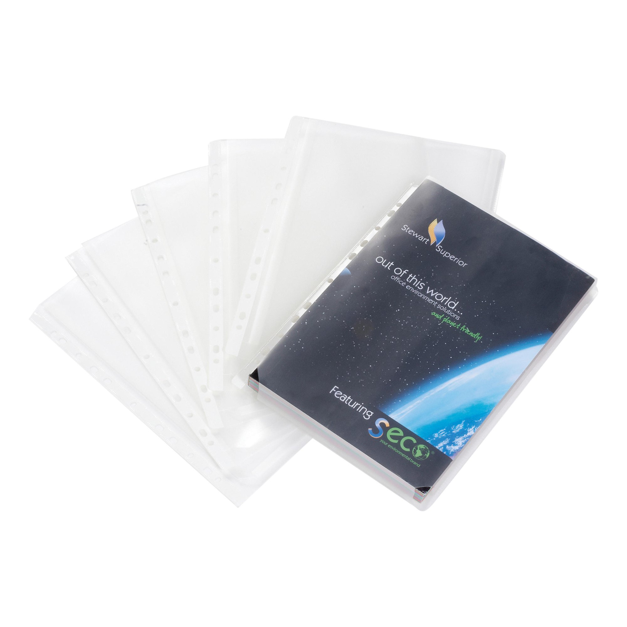 Sseco Expandable Pocket Polypropylene Biodegradable Top-opening 180 Micron A4 Clear Ref EPP-10 [Pack 10]