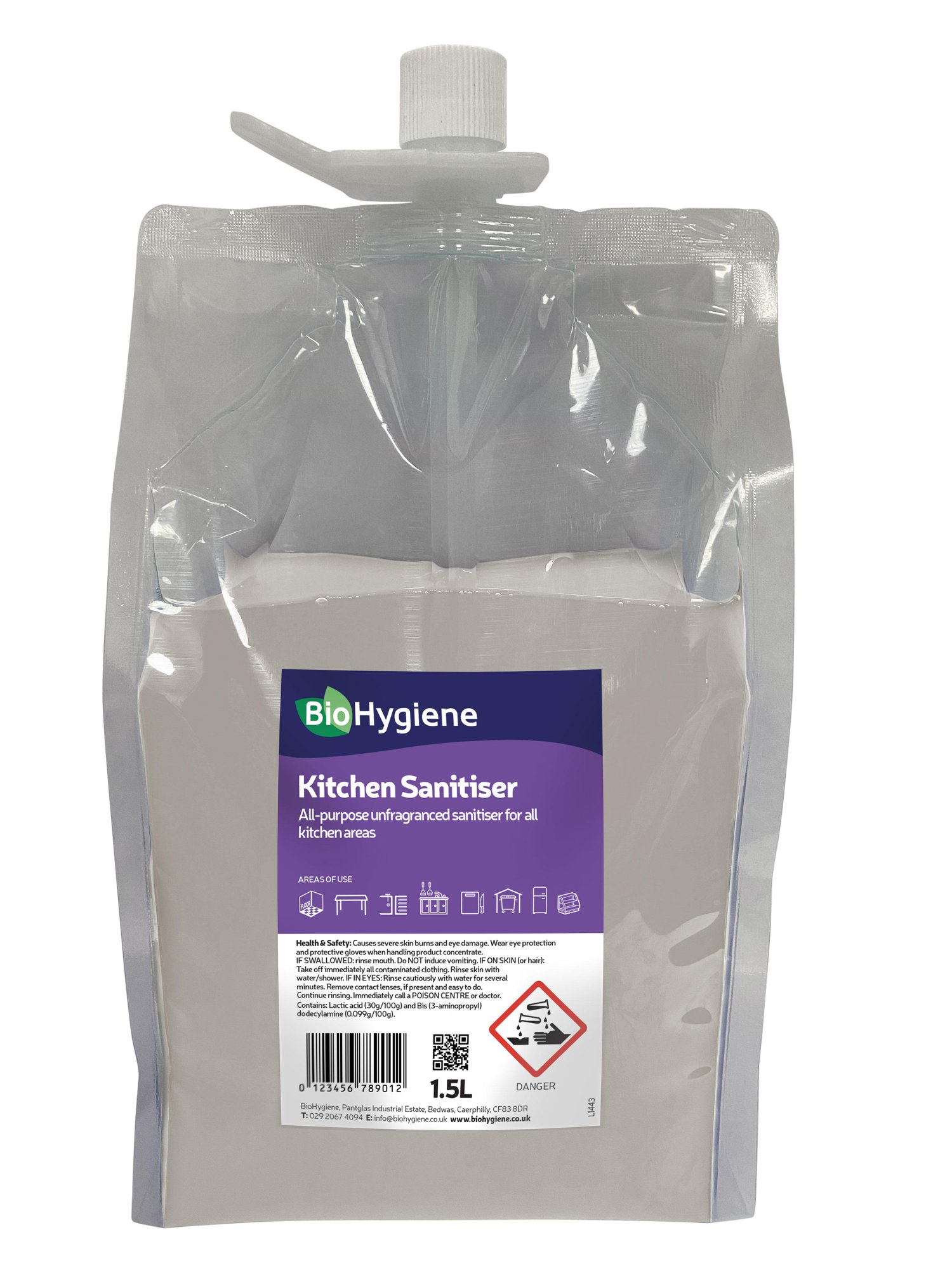 BioHygiene Kitchen Sanitiser 1.5 Litre [Each]