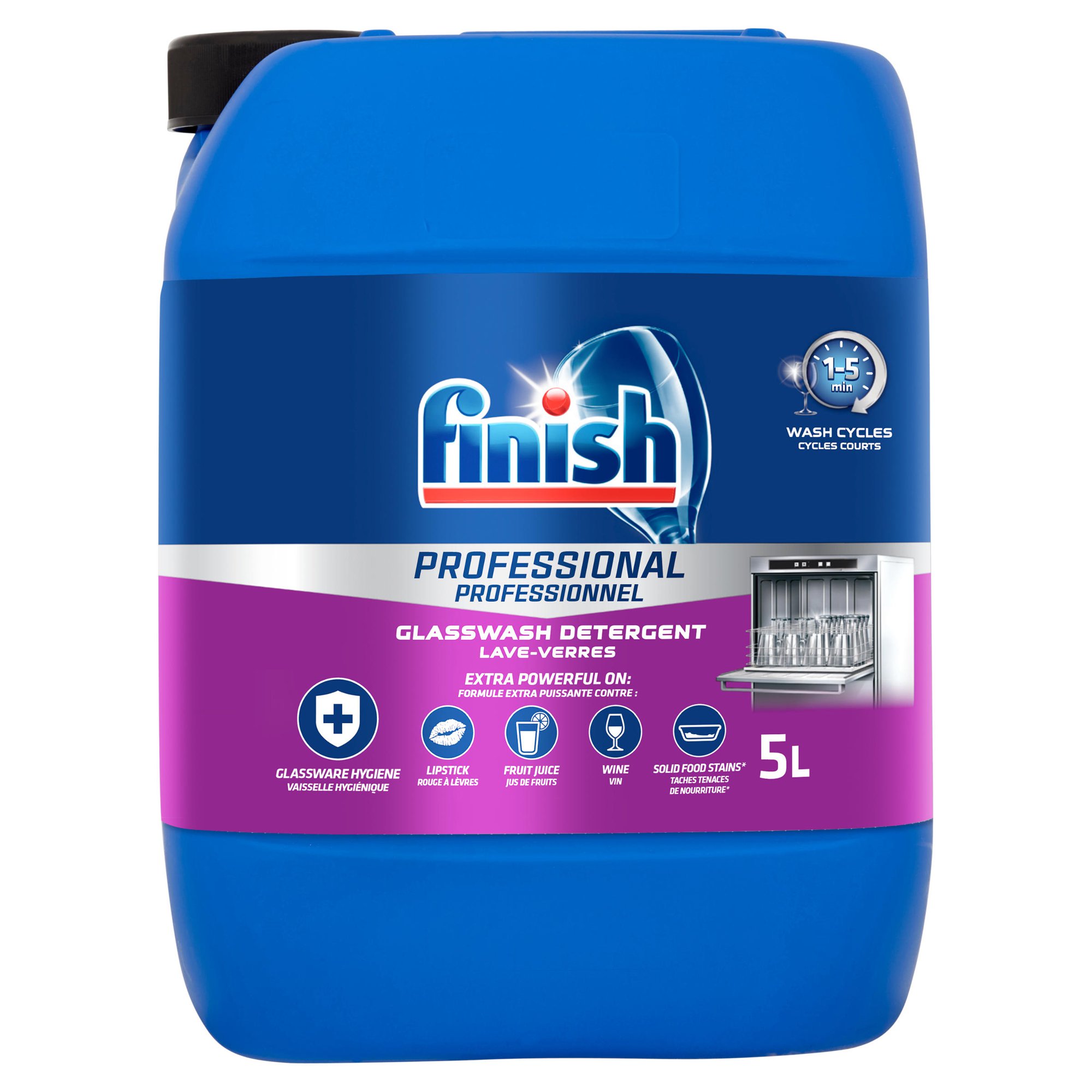 Finish Professional Glasswash Detergent 5L
