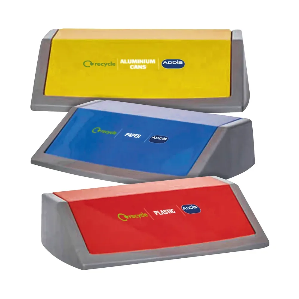 Addis Recycling Bin Kit With 3 Lids