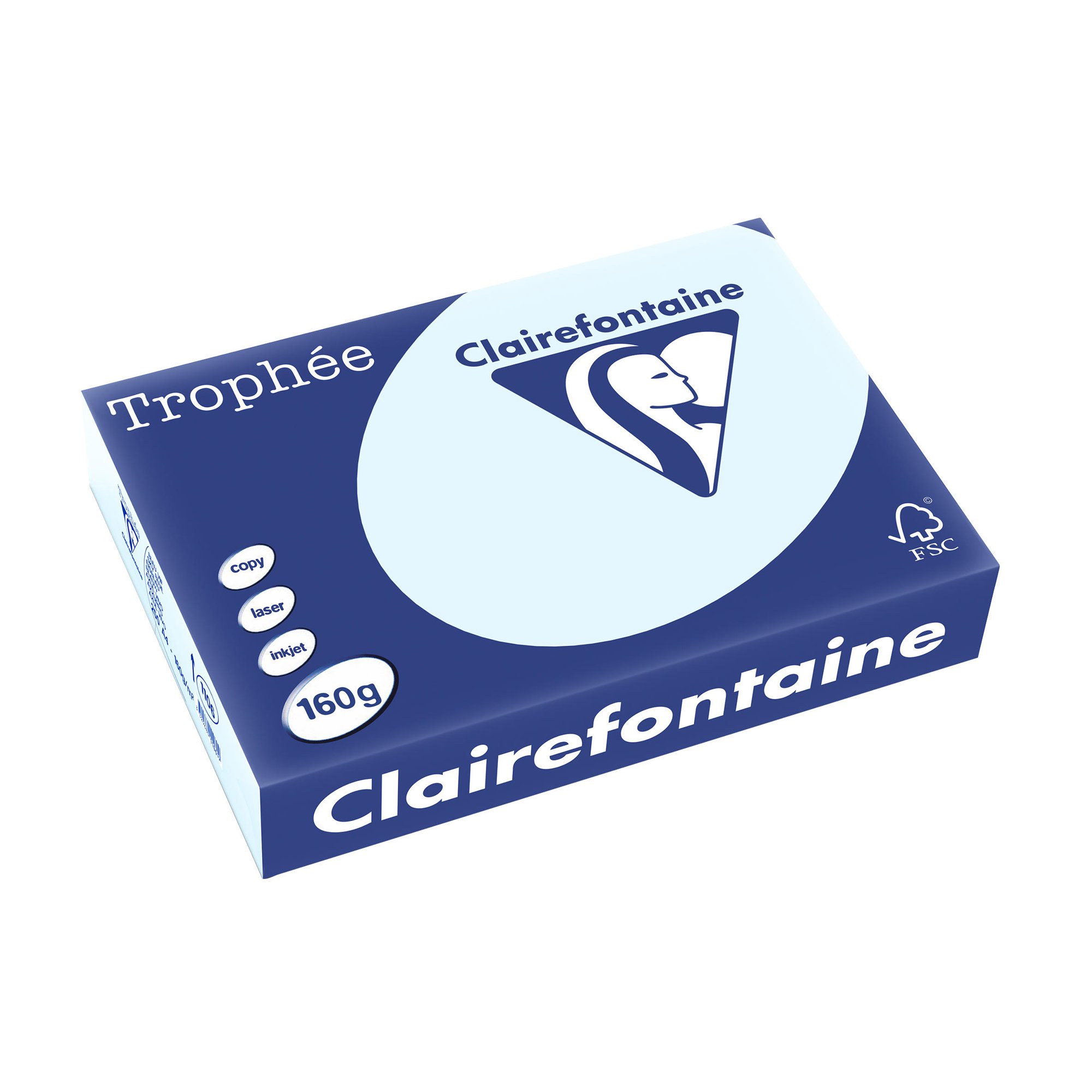 Trophee A4 Coloured Card 160G 250Sh Blue [Each = 250]