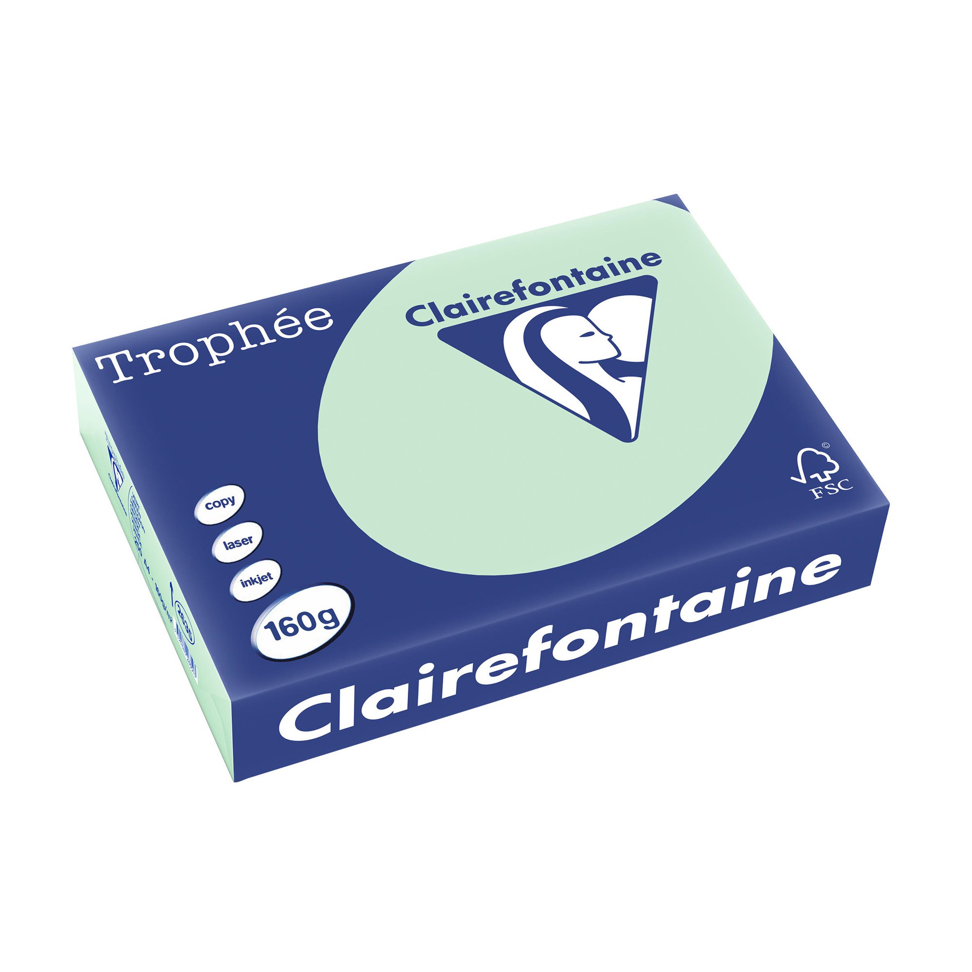 Trophee A4 Coloured Card 160G 250Sh Green [Each = 250]