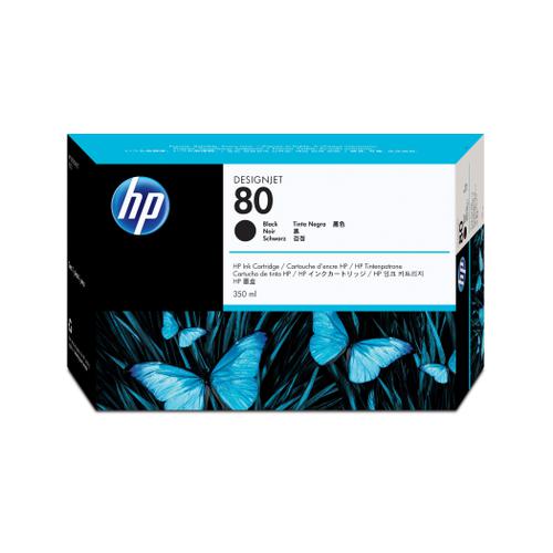 Hewlett Packard [HP] No.80 Inkjet Cartridge High Yield 4400pp 350ml Black Ref C4871A
