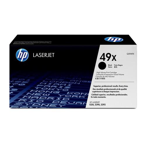 HP 49X Laser Toner Cartridge High Yield Page Life 6000pp Black Ref Q5949X 809438 Buy online at Office 5Star or contact us Tel 01594 810081 for assistance
