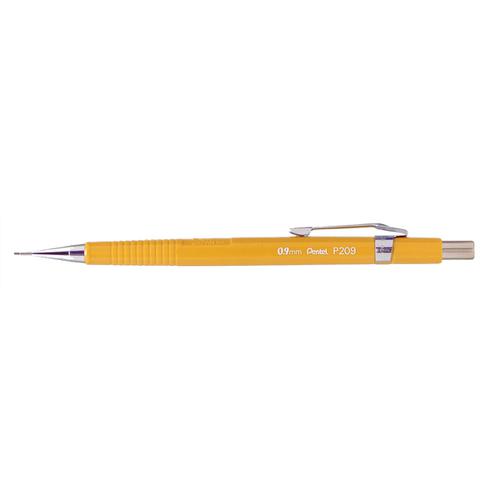 Pentel Mechanical Pencil Hb 0.9 mm Lead Yellow Barrel