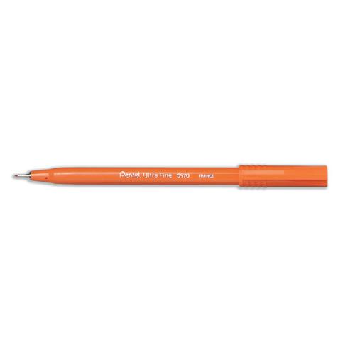 Pentel S570 Ultra Fine Pen Plastic 0.6mm Tip 0.3mm Line Black Ref S570-A [Pack 12] Pentel Co