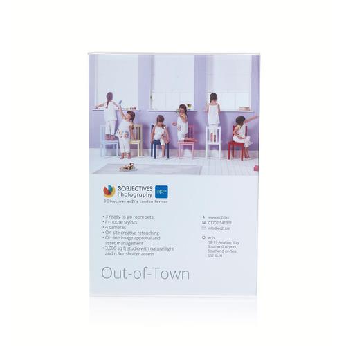 Slanted Sign Holder Side Loading A5 Clear The OT Group