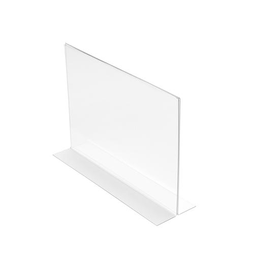 Stand Up Sign Holder Double Sided Landscape A4 Clear