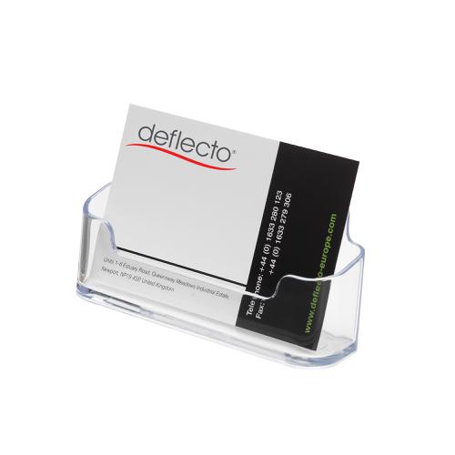 Business Card Holder Desktop Single Pocket Clear