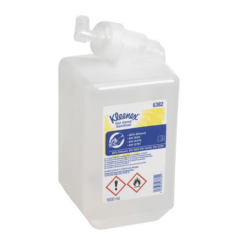 Kleenex Moisturising Gel Hand Sanitiser 1 Litre Ref 6382 Kimberly-Clark