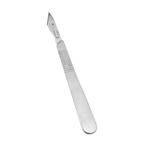 Scalpel Handle Metal Nickel Plated No.3 with 4 Blades