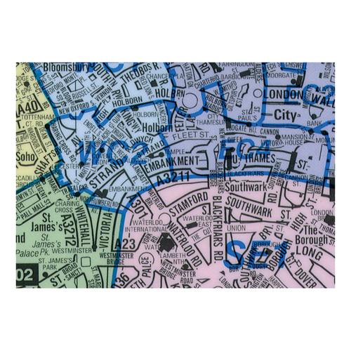 Map Marketing Postal Districts of London Map Unframed 1 Mile to 1 inch Scale W1180xH930mm Ref GLPC MAP108 Buy online at Office 5Star or contact us Tel 01594 810081 for assistance
