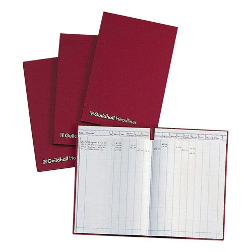 Guildhall Headliner Account Book 38 Series 6 Cash Column 80 Pages 298x203mm Ref 38/6Z