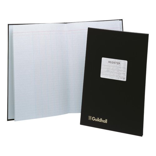 Guildhall Attendance Register 48pp 298x203mm Black Ref T1030Z