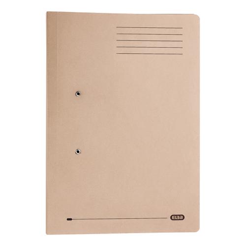 Elba StrongLine Transfer Spring File Recycled 320gsm Foolscap Buff Ref 100090145 [Pack 25] Hamelin