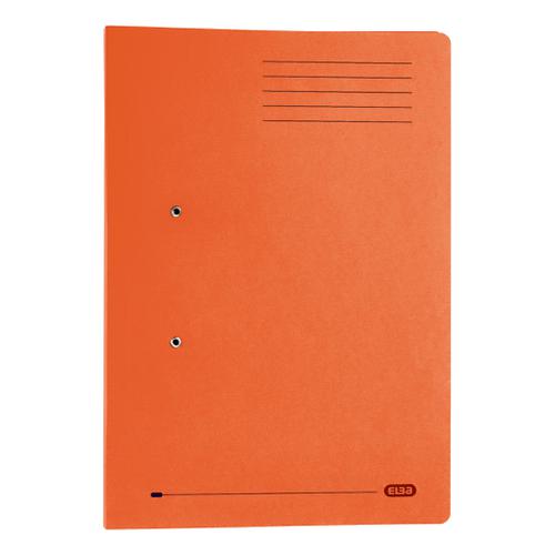 Elba StrongLine Transfer Spring File Recycled 320gsm Foolscap Orange Ref 100090148 [Pack 25] Hamelin
