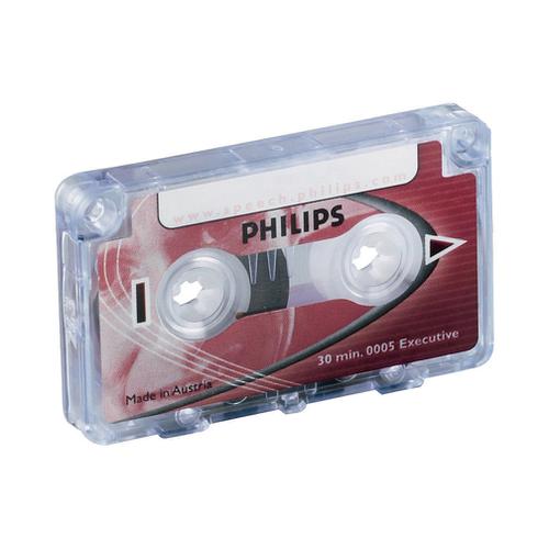 Philips Mini Cassette Dictation 30 Minutes Total 15 per Side Ref 0005 [Pack 10]