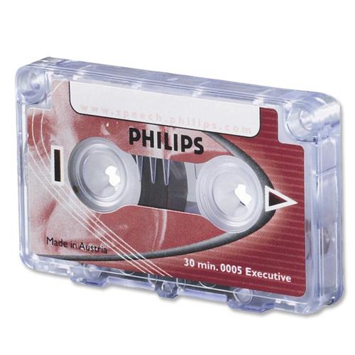 Philips Mini Cassette Dictation 30 Minutes Total 15 per Side Ref 0005 [Pack 10]