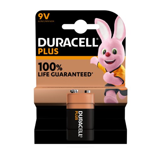 Duracell Alkaline Plus Power 9V Battery Single [Pack]