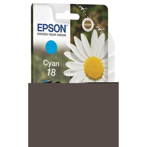Epson 18 Inkjet Cartridge Daisy Page Life 180pp 3.3ml Cyan Ref C13T18024012