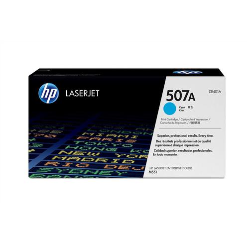 HP 507A Laser Toner Cartridge Page Life 6000pp Cyan Ref CE401A
