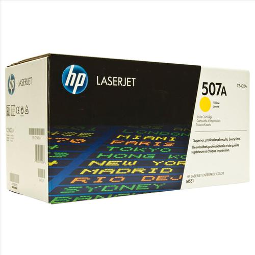 HP 507A Laser Toner Cartridge Page Life 6000pp Yellow Ref CE402A HP