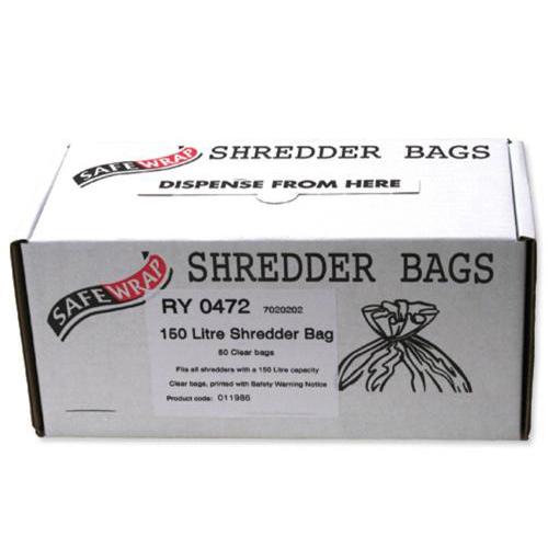 Robinson Young Safewrap Shredder Bags 150 Litre Ref RY0472 [Pack 50] Robinson Young