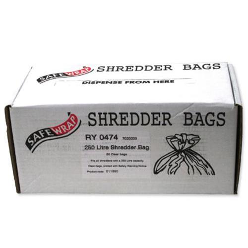 Robinson Young Safewrap Shredder Bags 250 Litre Ref RY0474 [Pack 50] 4017450 Buy online at Office 5Star or contact us Tel 01594 810081 for assistance