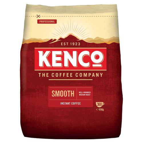 Kenco Smooth Instant Coffee Refill Bag 650g Ref 4032104