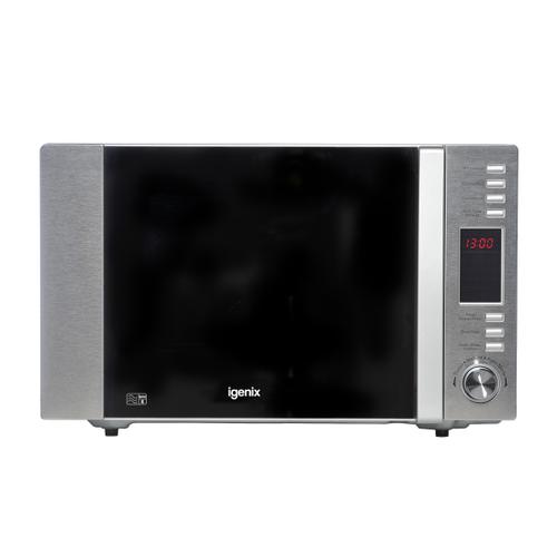 Igenix Microwave Combination Oven and Grill 900W 5 Power Rating 30 Litre Stainless Steel IG3091