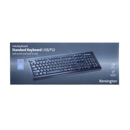 Kensington Value Keyboard USB Plug & Play Ref 1500109