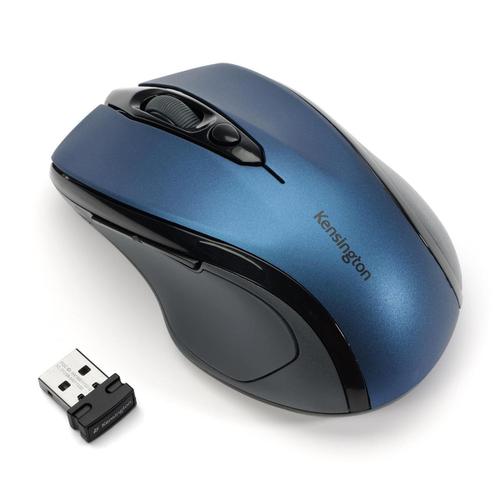 Kensington Pro Fit Mouse Mid-Size Optical Wireless Right Handed Blue Ref K72421WW ACCO Brands