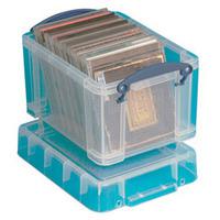 Really Useful Storage Box Plastic Lightweight Robust Stackable 3 Litre W180xD245xH160mm Clear Ref 3C