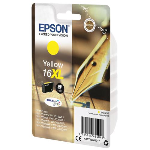 Epson 16XL Inkjet Cartridge Pen & Crossword High Yield Page Life 450pp 6.5ml Yellow Ref C13T16344012