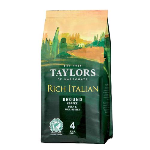 Taylors of Harrogate Rich Italian Coffee Roast & Ground Dark Roast 227g Ref A07660  102273