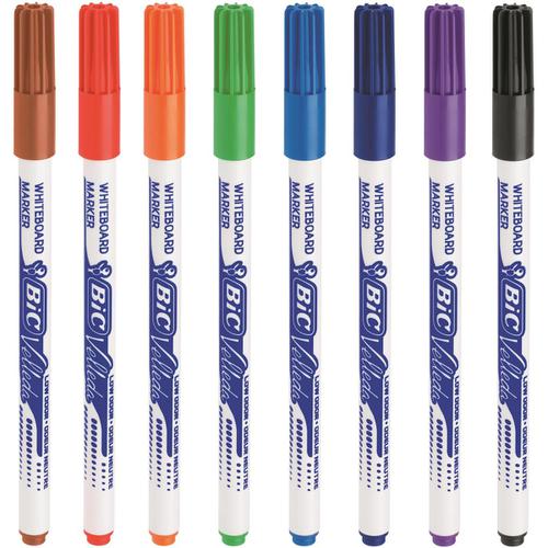 Bic Velleda Marker Whiteboard Dry-wipe 1721 Fine Bullet Tip 1.6mm Line Assorted Ref 505458 [Pack 8] 4055039 Buy online at Office 5Star or contact us Tel 01594 810081 for assistance