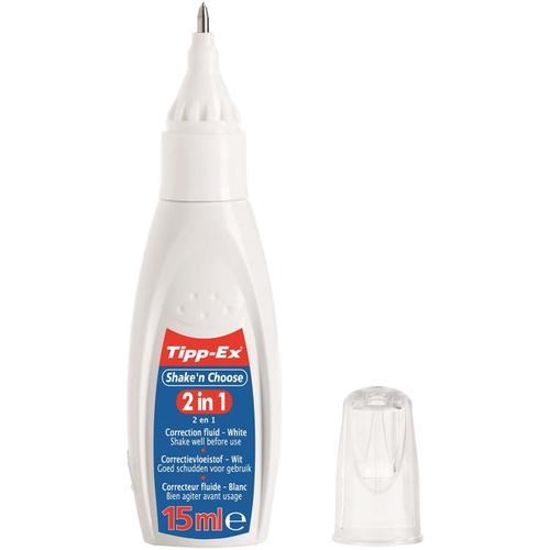 Tipp-Ex Shake n Choose 2 in 1 Correction Fluid Pen 15ml White Ref 9017312 [Pack 10] 102482 Buy online at Office 5Star or contact us Tel 01594 810081 for assistance