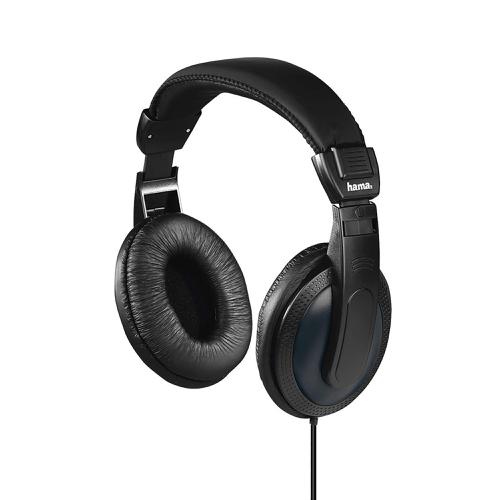 Hama Headphones Padded Over-Ear Circumaural Stereo 6m Cable Black Ref 00184013